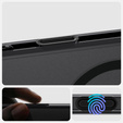 Etui z MagSafe Spigen do iPhone 16 Pro, Ultra Hybrid "T", matowe przezroczyste / czarne + Szkło
