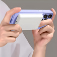 Etui do iPhone 16 Pro, do MagSafe, ERBORD Matt Case, fioletowy + Szkło na ekran