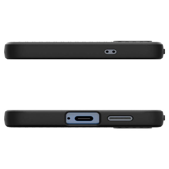 Etui Spigen do Samsung Galaxy S25+ Plus, Liquid Air, czarne + Szkło Hartowane 9H