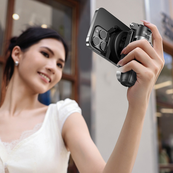 Selfie Stick Aluminium z funkcją statywu i pilotem Bluetooth, do smartfonów