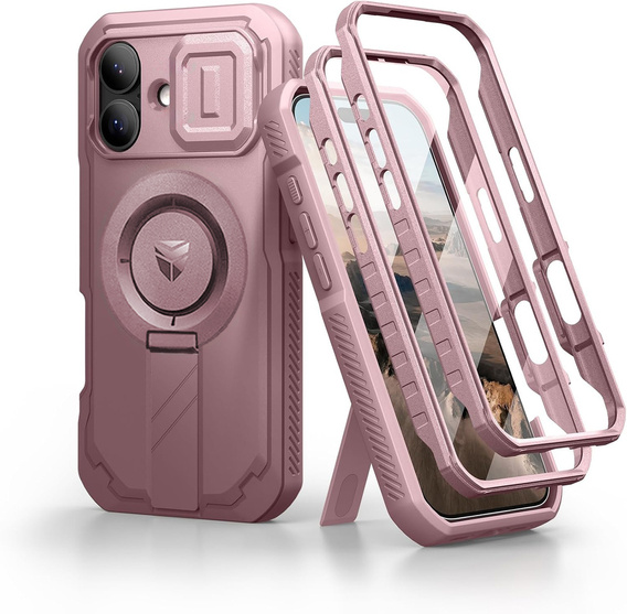 Etui Dexnor pancerne z podstawką i przesłoną aparatu, do MagSafe do iPhone 17
