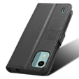 Etui z klapką do Nokia C12 4G, Wallet Smart Magnet, czarne