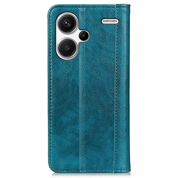 Etui do Xiaomi Redmi Note 13 Pro+, Wallet Litchi Leather, zielone