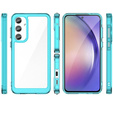 Etui do Samsung Galaxy A55 5G, Fusion Hybrid, przezroczyste / niebieskie