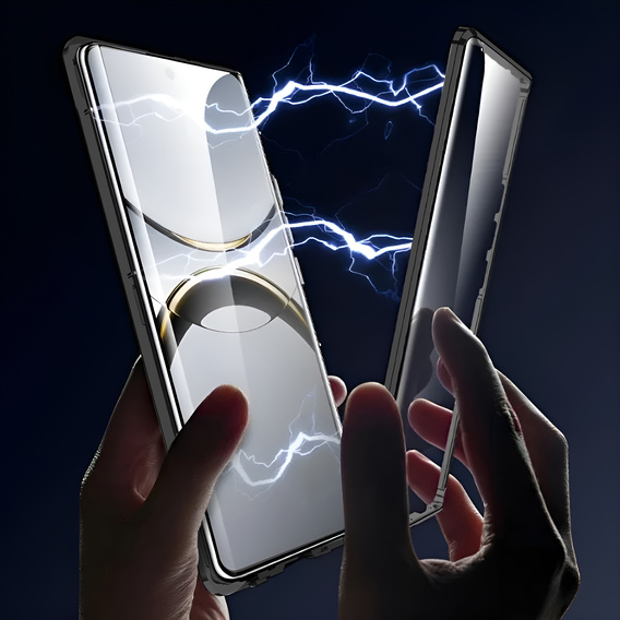 Etui do Oppo Find X8 Pro, Magnetic Dual Glass, czarne