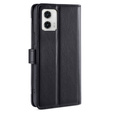 Etui z klapką do Motorola Moto G73 5G, Wallet Zipper Pocket, czarne