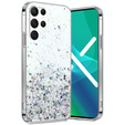 Etui do Samsung Galaxy S22 Ultra 5G, Glittery, srebrne