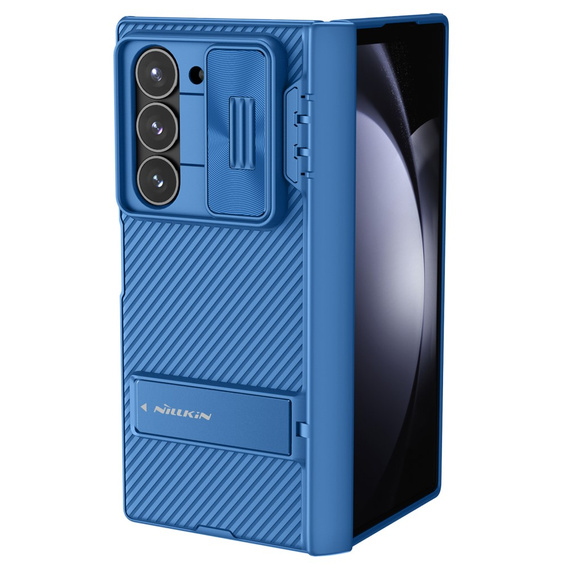 Etui do Samsung Galaxy Z Fold6 5G, pancerne Nillkin, CamShield Pro, niebieskie