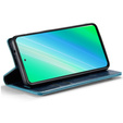 Etui z klapką do Samsung Galaxy S23, ERBORD Waxy Wallet, niebieskie