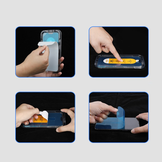 ENKAY Szkło Hartowane do Samsung Galaxy S22 / S23, czarne