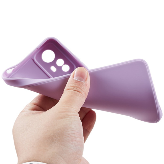Etui do Xiaomi Redmi Note 12S, Silicone Lite, fioletowe