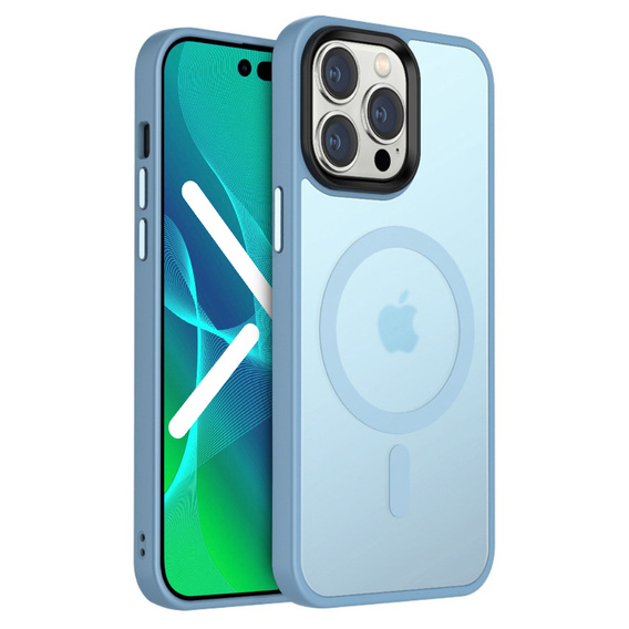 Etui do iPhone 14 Pro Max, Simple MagSafe, niebieskie