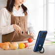 Etui do Samsung Galaxy S20 FE, Magnetic Ring, do MagSafe, niebieskie
