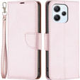 Etui z klapką do Xiaomi Redmi 12 4G, Wallet Litchi Magnet, różowe rose gold