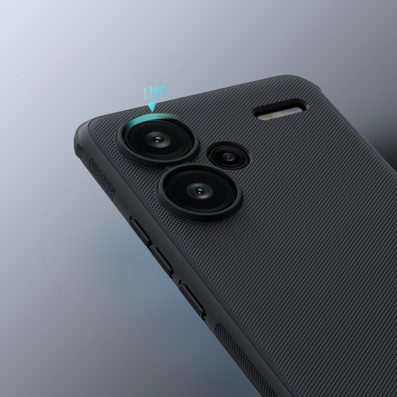 Etui NILLKIN do Xiaomi Redmi Note 13 Pro+, Super Frosted Shield Case, czarne