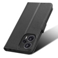 Etui z klapką do Poco F5 5G, Wallet Smart Magnet, czarne