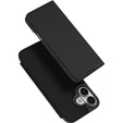 Etui Dux Ducis do iPhone 17, Skin Pro, z klapką, z miejscem na kartę,  czarne