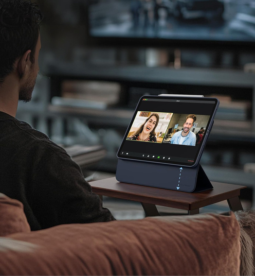 Dexnor – magnetyczne etui z podstawką do iPad Pro 13" 2024 (7. generacji) - niebieskie