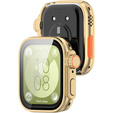 Bransoleta Milanese + 2w1 Etui + Szkło Hartowane do Huawei Watch Fit 3, Złota