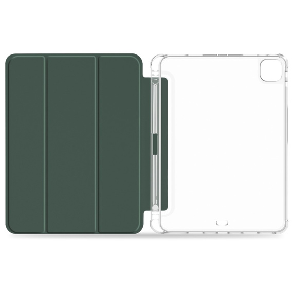 Etui do iPad Pro 11" 2022/2021/2020 (4/3/2 gen.), Smartcase Hybrid, z miejscem na rysik, ciemnozielone
