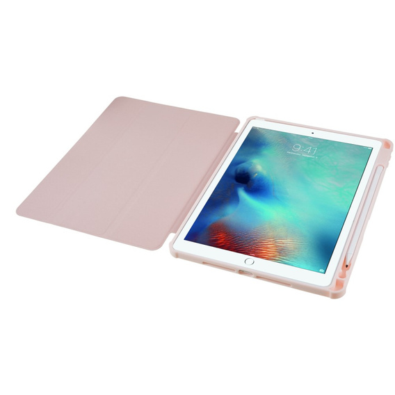 Etui do iPad 10.2" 2021/2020/2019 (9/8/7 gen.), Smartcase Hybrid, z miejscem na rysik, różowe