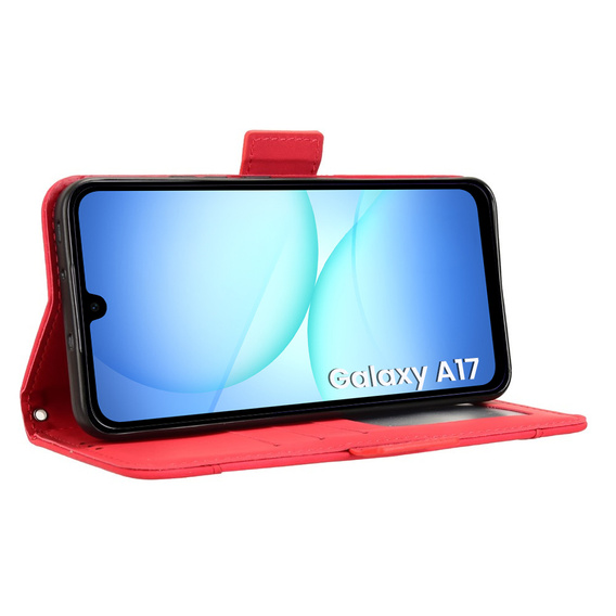 Etui z klapką do Oppo Reno 14F, Card Slot, portfelowe, czarne