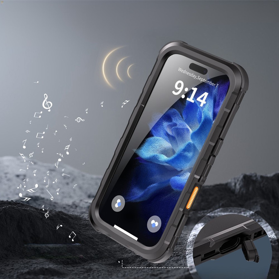 Etui wodoodporne z MagSafe do iPhone 16 Pro, SHELLBOX M Series Waterproof Case