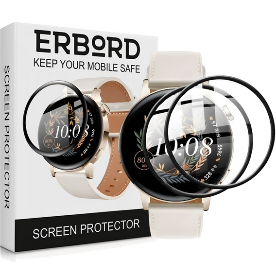 2x Szkło Hybrydowe ERBORD do Huawei Watch GT 3 42mm