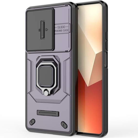 Etui KickStand Camera Lens do Xiaomi Redmi Note 13 5G, fioletowe