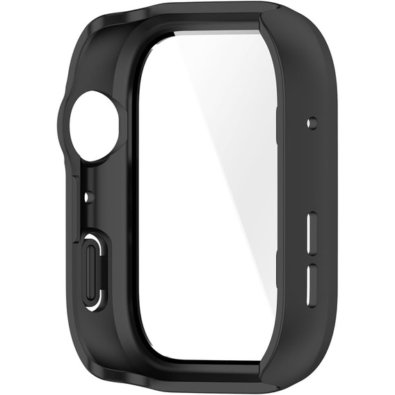 2w1 Etui z twardą ramką i szkłem hartowanym do Huawei Watch Fit 4 - matowe czarne