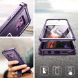 Etui pancerne do Samsung Galaxy Note 9, Dexnor Full Body, fioletowe