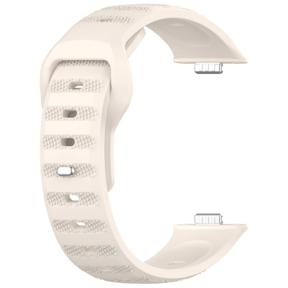 Pasek Silikonowy do Huawei Watch Fit 3/4/4 Pro, Beżowy