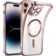 Etui do iPhone 14 Pro Max, Electro MagSafe, różowe + Szkło na ekran