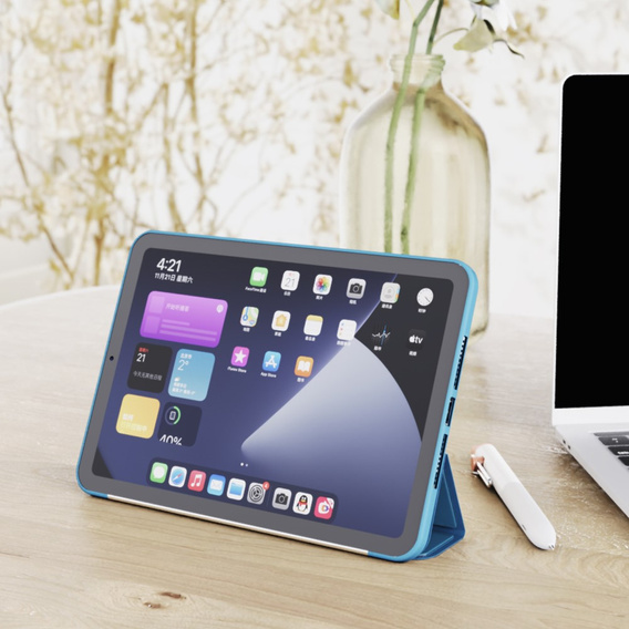 Etui do iPad mini 8.3" 2021 (6 gen.) / iPad mini 8.3" 2024 (7 gen.), Smartcase, niebieskie
