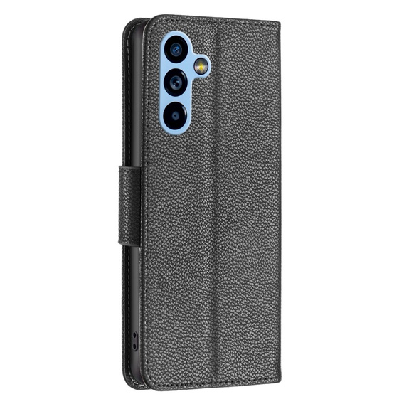 Etui z klapką do Samsung Galaxy A54 5G, Wallet Litchi Magnet, czarne