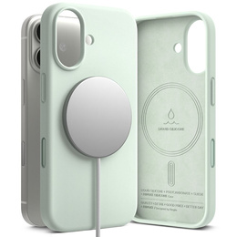 Etui Ringke do iPhone 17, Silicone MagSafe, Soft Mint