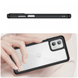 Etui do Motorola Moto G73 5G, Fusion Hybrid, przezroczyste / czarne