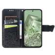 Etui z klapką do Google Pixel 8A, Butterfly, czarne