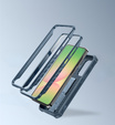 Etui pancerne do Samsung Galaxy A56 5G, Dexnor Kickstand Cam Protector, niebieskie