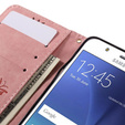 Etui z klapką do Samsung Galaxy J5 2016, Butterfly, różowe