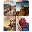 Pancerne Etui Belt Clip do iPhone 14 Pro Max, z klipsem, czerwone