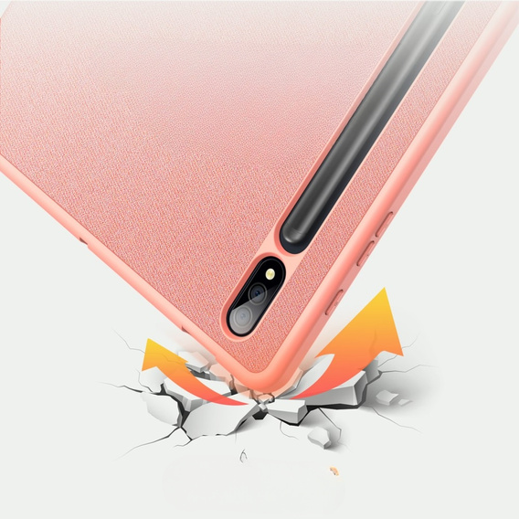 Etui do Samsung Galaxy Tab S9+ 12.4", Dux Ducis Domo, różowe rose gold