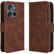 Etui z klapką do Motorola Edge 50 Neo / Motorola ThinkPhone 25, Card Slot, brązowe