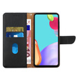 Etui z klapką do Samsung Galaxy A35 5G, Nappa Texture Wallet, czarne