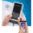 Tech-Protect Uniwersalne Wodoodporne Etui na telefon, Clear/Black