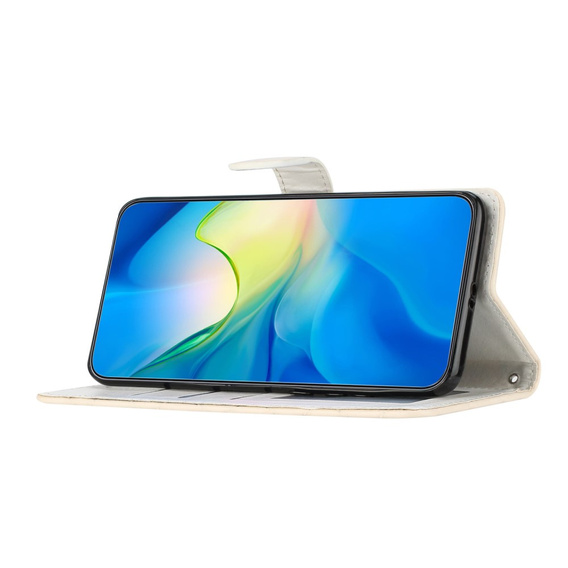 Etui z klapką do Oppo A38 4G / Oppo A18 4G, Wallet, BINFEN COLOR, beżowe
