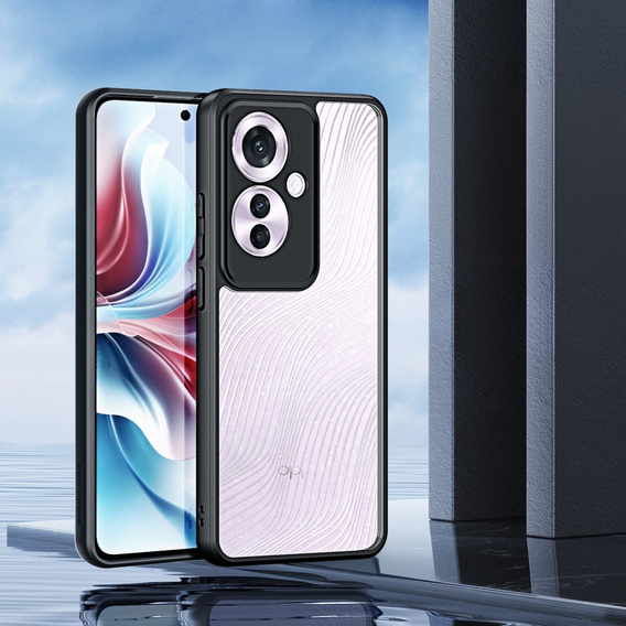 Etui DuxDucis do Oppo Reno 11F 5G, Aimo case, przezroczyste / czarne