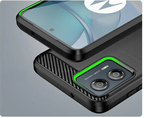 Etui do Motorola Moto E14, Carbon, czarne
