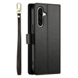 Etui z klapką do Samsung Galaxy A56 5G, Wallet Zipper Pocket, czarne