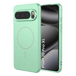 Etui silikonowe do Google Pixel 10 Pro XL, do MagSafe, zielone
